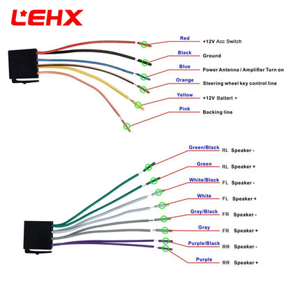 LEHX 6.9 Inch 1DIN Universal MP5 Car Radio Support Wireless Carplay Android AUTO AUX IPS Touch Screen Multimedia Video Player