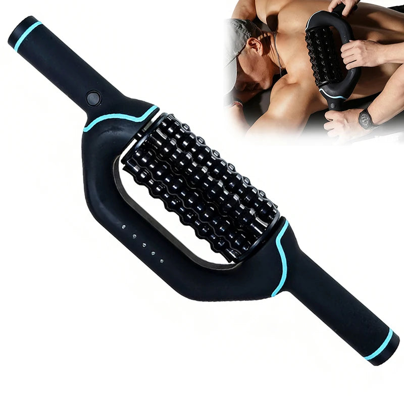 Electric Massage Handheld Roller Impact Massager For Deep Tissue And Muscle Relaxation, Rechargeable Rolling Percussive Massager