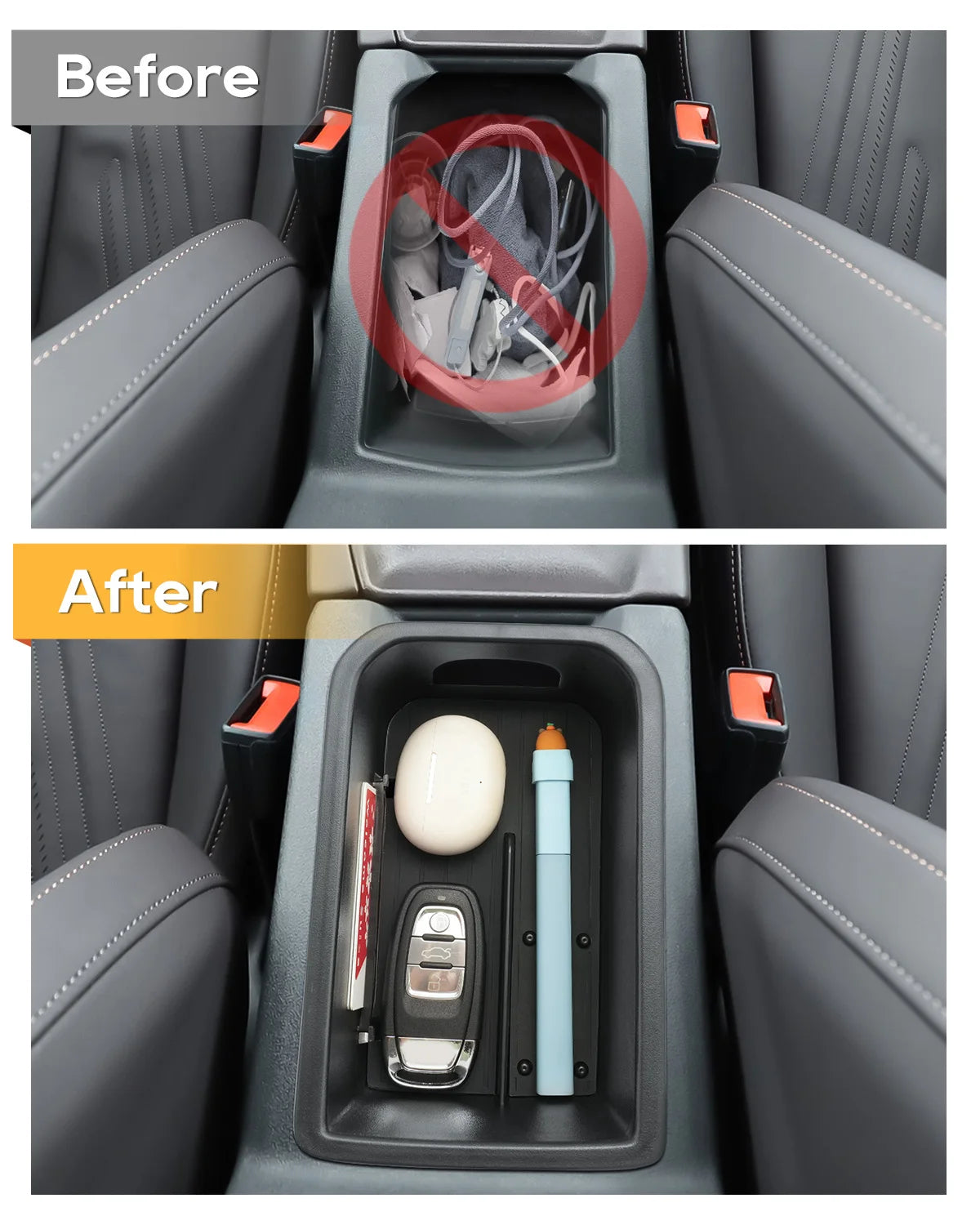 LFOTPP Car Central Storage Box for Cupra Terramar 2025 2026 Armrest Box Storage Auto Interior Cupra Terramar 2025 Accessories