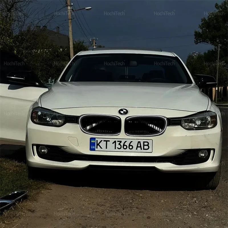 LED Light Front Bumper Racing Grille Grill For BMW 3 Series F30 F31 320i 330i 335i 2012-2019 1 Pair Gloss Black Kidney Grills
