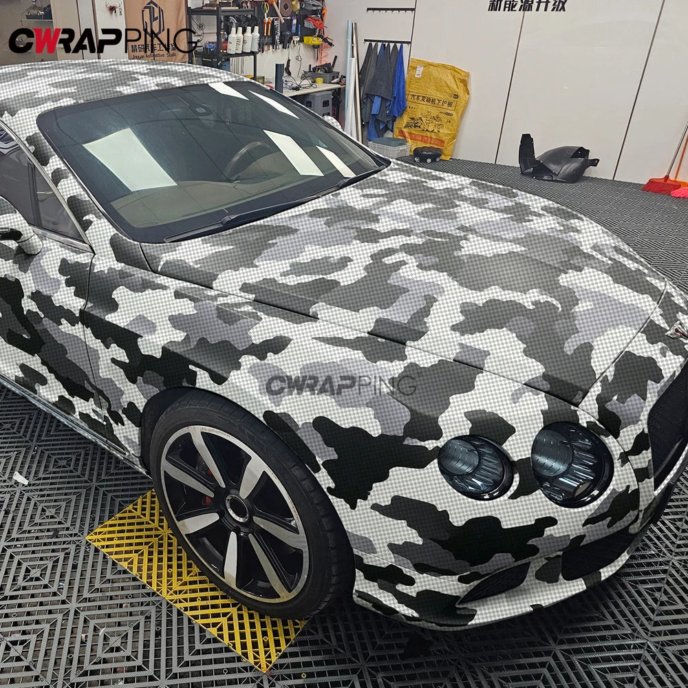 Camouflage Printing Car Wrapping Sticker Waterproof Automotive Vinyl for Motorcycle Self-adhesive Car Decals and Graphics Wrap