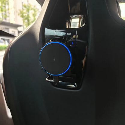 For BMW X7 X6 X5 X3 I5 I7 IX 2023 2024 2025 Car Wireless Charger Seat Pad Phone Magnetic LED Holder Stand Trim Accessories