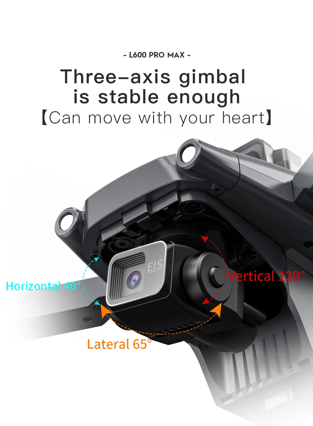 L600 PRO / PRO MAX GPS Drone Professional 4K 3-Axis PTZ HD Dual Camera Obstacle Avoidance Brushless Motor 5G WIFI Security Dron