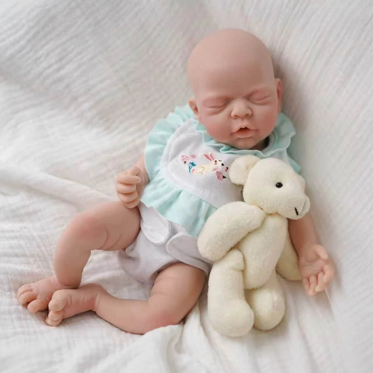 Reborn Baby Dolls 12" Micro Preemie Full Body Silicone Sleeping Baby Doll Realistic-Newborn Baby Dolls Girl That Look Real