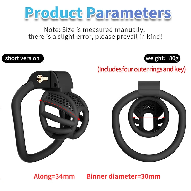 Chastity Cage Male Cock Cage Adjustable Penis Ring Slave Bondage Chastity Lock Sissy Gay Chastity Devices Sex Toys For Men Gay