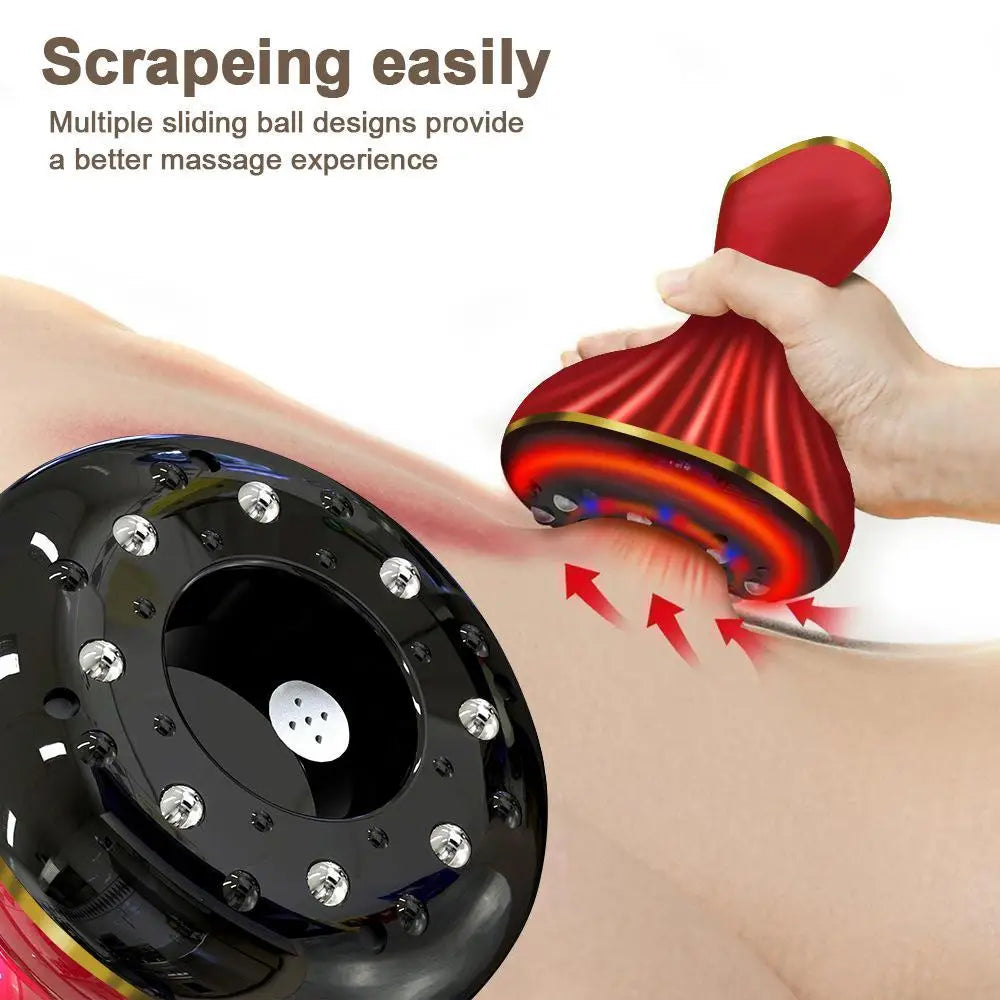 New Electric Vacuum Scraping Massage Machine, 3 Modes Face and Body Sculpture, Lymph Drainage, USB Charging, Perfect Gift
