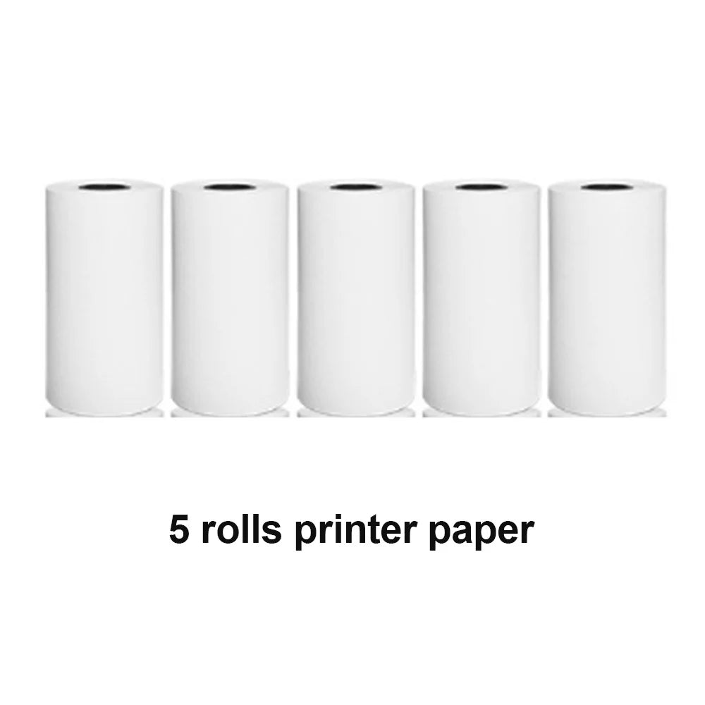 Portable Printer Mini Pocket Wireless Bluetooth Thermal Printers for Android iOS Smartphone  BT Inkless Printing Gift for Kids