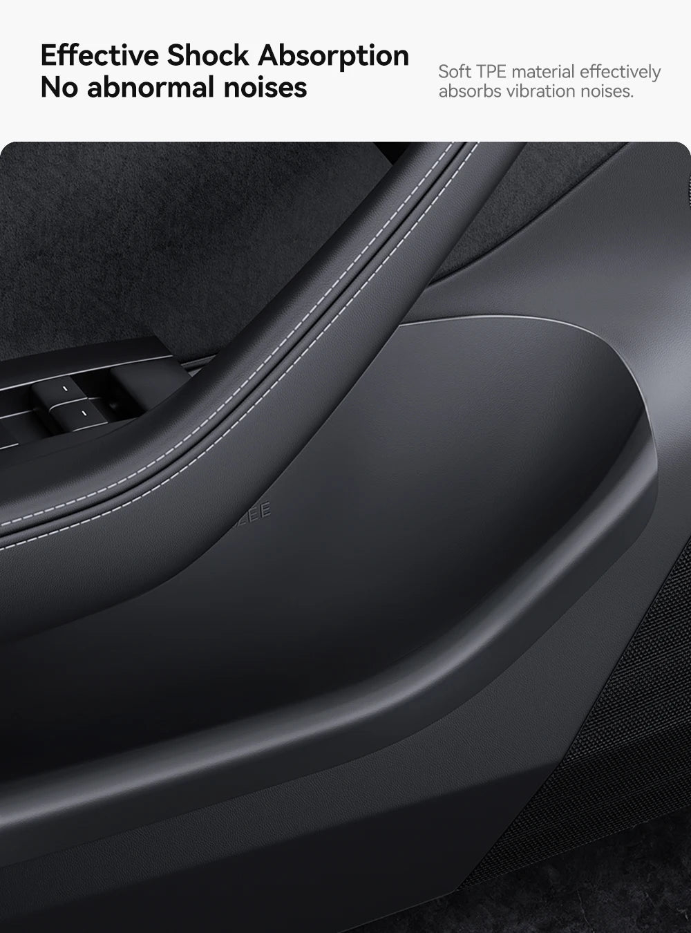 YZ For Tesla Model 3/Y/YL Highland Juniper Car Door Side Storage Box Front Rear Side TPE Door Storage Organizer Tray Accessories