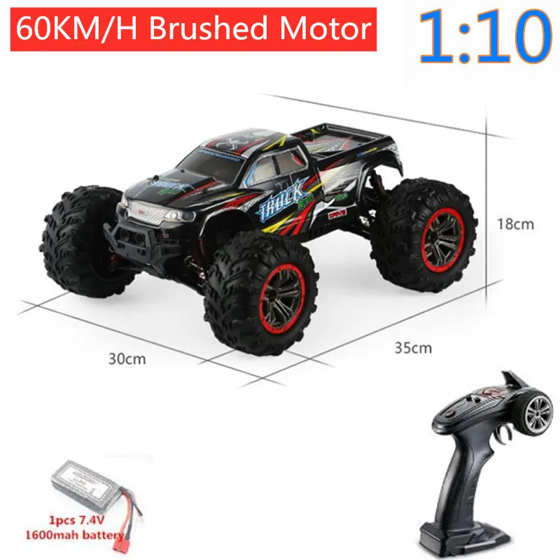 80KM/H Brushless RC Racing Car Metal Alloy 200M Distance Racing Buggy off Load Climbing RC truck Shock Absorption Vehicle RC car