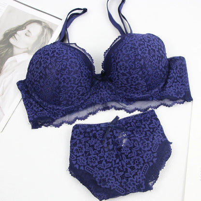 2024 New Black White Grey Red Blue Beige Bra Sets 34/75 36/80 38/85 40/90 42/95 44/100 BCDE Underwear For Women Lingerie