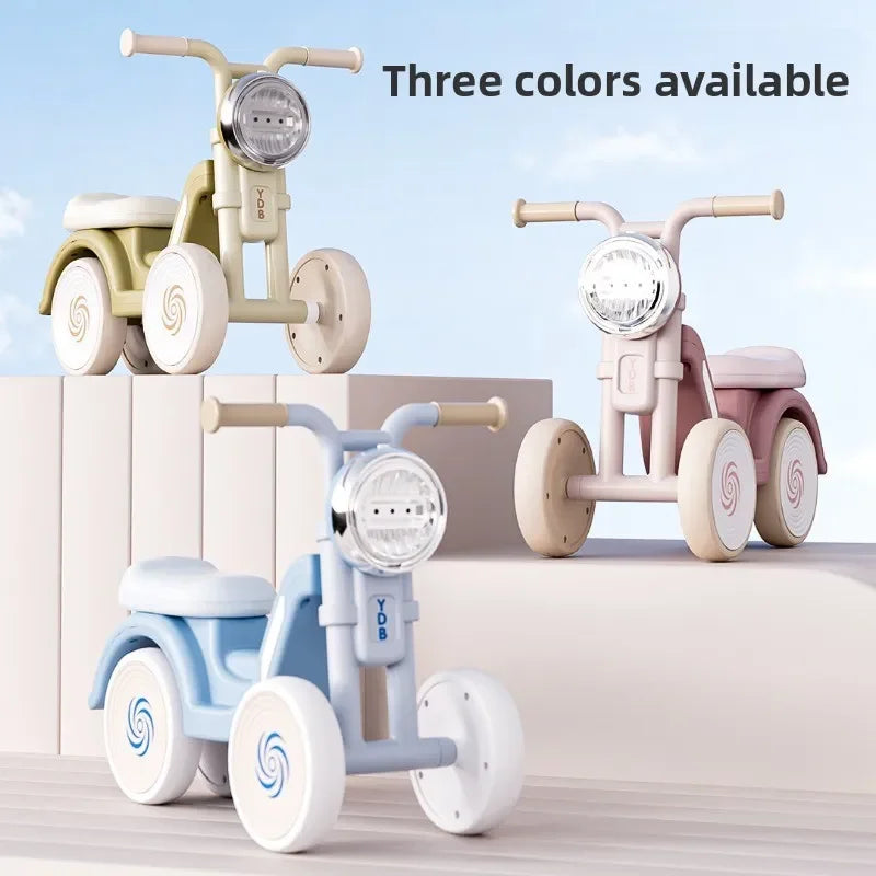New children's balance bike, walker, or ride-on toy – 4-wheeled ride-on for ages 1–3 – a perfect gift for little ones