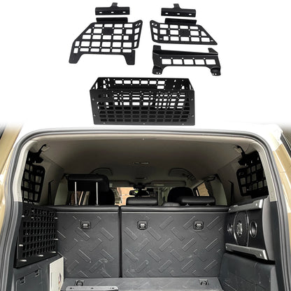CGZ Molle Panels for Toyota FJ Cruiser 2007-2023 Rear Boot Trunk Shelf Cargo Storage Debris Racks Organizers