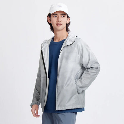 Semir Jacket Men'S Summer Foldable Storage Top Simple Casual Style Hooded Couple