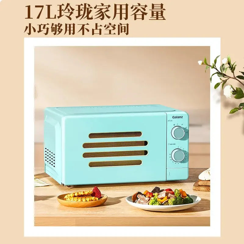 new 17 liters 700W high power Microwave oven smart home small machinery mini high value retro turntable professional thawing