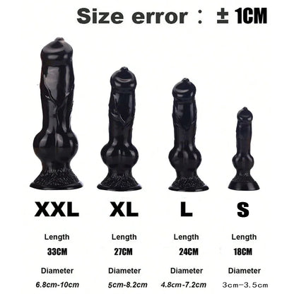 Huge Dildo Animal/Dog Dildo Realistic Penis with Suction Cup Big Butt Plug Giant Monster Cock Dick Adults Supplies for Men Women