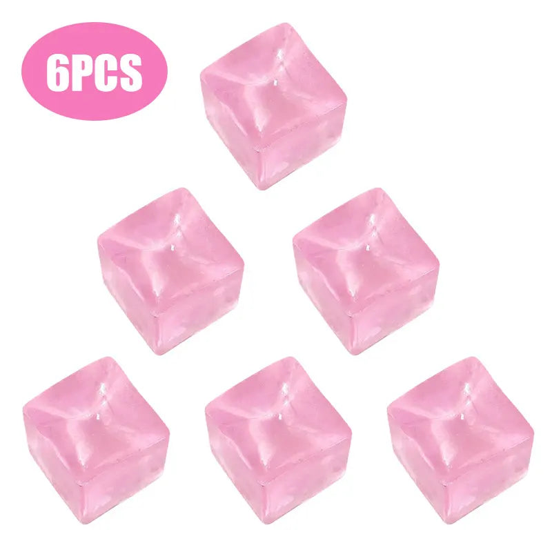 6/8/10/12 PCS Ice Cube Squishy Sensory Toys Stress Square Soft Touch Squeeze Office Stress Relief Toys for Adults Favors Gifts