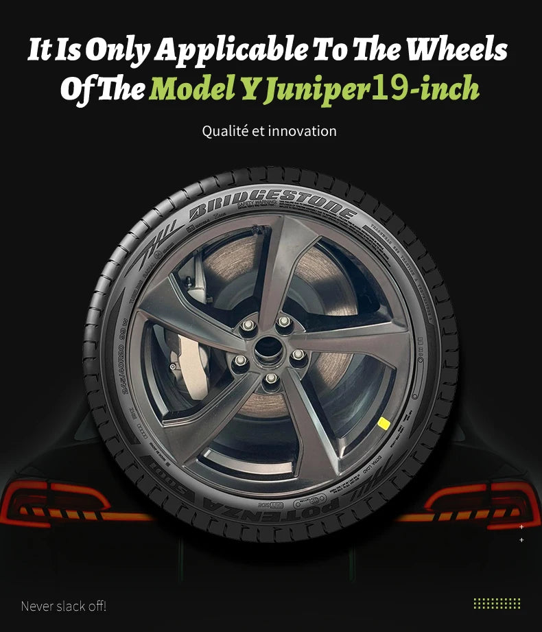 4PCS for Tesla Model Y 2025-2026 Juniper 19 Inch Smooth Style Hubcap Hub Cap Full Rim Cover Replacement Wheel Cap Accessories