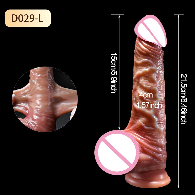 Realistic Dildo Skin Sliding Foreskin for Women Gay Sexmachine Dick Anal Masturbators Strapon Big Penis Dildos Adult Sex Toys 18