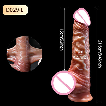 Realistic Dildo Skin Sliding Foreskin for Women Gay Sexmachine Dick Anal Masturbators Strapon Big Penis Dildos Adult Sex Toys 18
