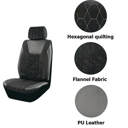 Universal 4mm Sponge Flannel Leather Winter Car Seat Covers Fit for most Car Suv Truck Van Car Accessories Interior