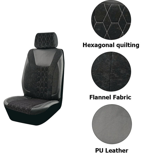 Universal 4mm Sponge Flannel Leather Winter Car Seat Covers Fit for most Car Suv Truck Van Car Accessories Interior