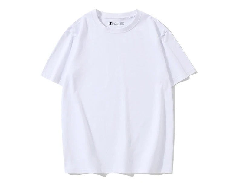 Simple White Oversize T-shirts For Women Cotton Summer Green T Shirts Women Short Sleeve Loose Blue T Shirt Women Yellow Top Tee