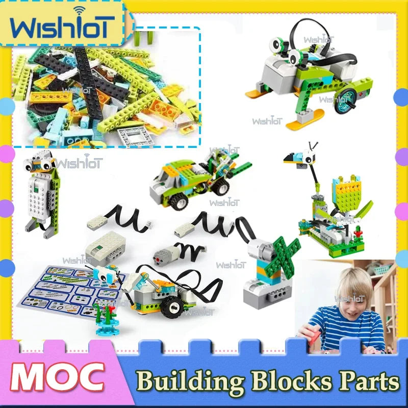 Educational 2.0 Version DIY Programed High-tech Building Blocks Parts Compatible 45300 Assembled Robo/Cars Toy Puzzle MOC Bricks
