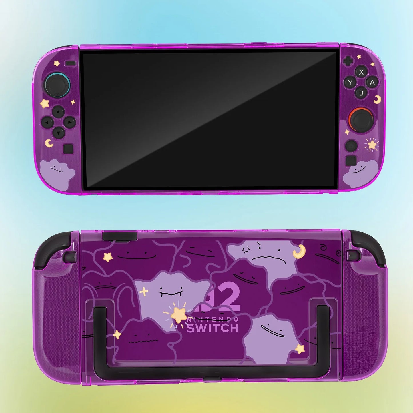 Switch 2 Split Protective Case Ditto Pikachu Pattern Cover For Ns2 Game Console Anti Scratch Gaming Accessories birthday gifts