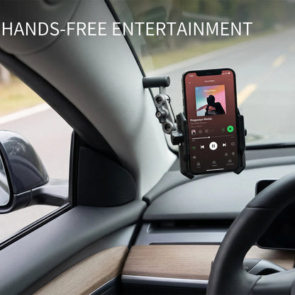 For Tank 500 Car Phone Holder, Car A-Pillar Fixed Phone Holder 360° Rotatable Aluminum Alloy Arm Anti-Shake Phone Stand Base
