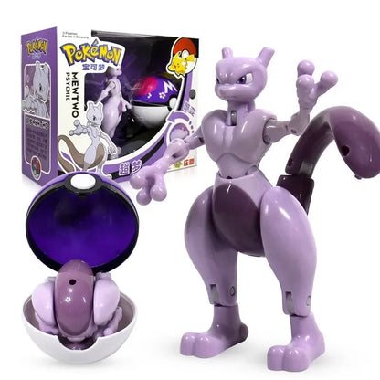 Pokemon Pokeball Figure Pikachu Dragonite Lapras Psyduck Mewtwo Gyarados Solgaleo Lunala Eevee Poke Ball Toy Kids Birthday Gift