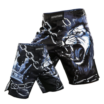Fighter Jujitsu Sports 5-point Length Shorts Gym Jujitsu Taekwondo Thai Boxing Shorts Fighter Dress MMA Boxing Pants Size XXS-XL