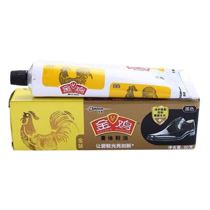 Free Shipping Golden Rooster Shoe Polish Colorless Black Brown Leather Cleaner Leather Shoes Gloss Maintenance Shoe Brush