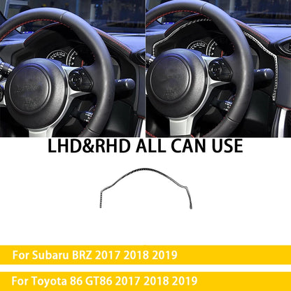 For Subaru BRZ Toyota 86 GT86 2017 2018 2019 Carbon Fiber Car Accessories Gear Shift Cup Holder Air Conditioning Trim Sticker