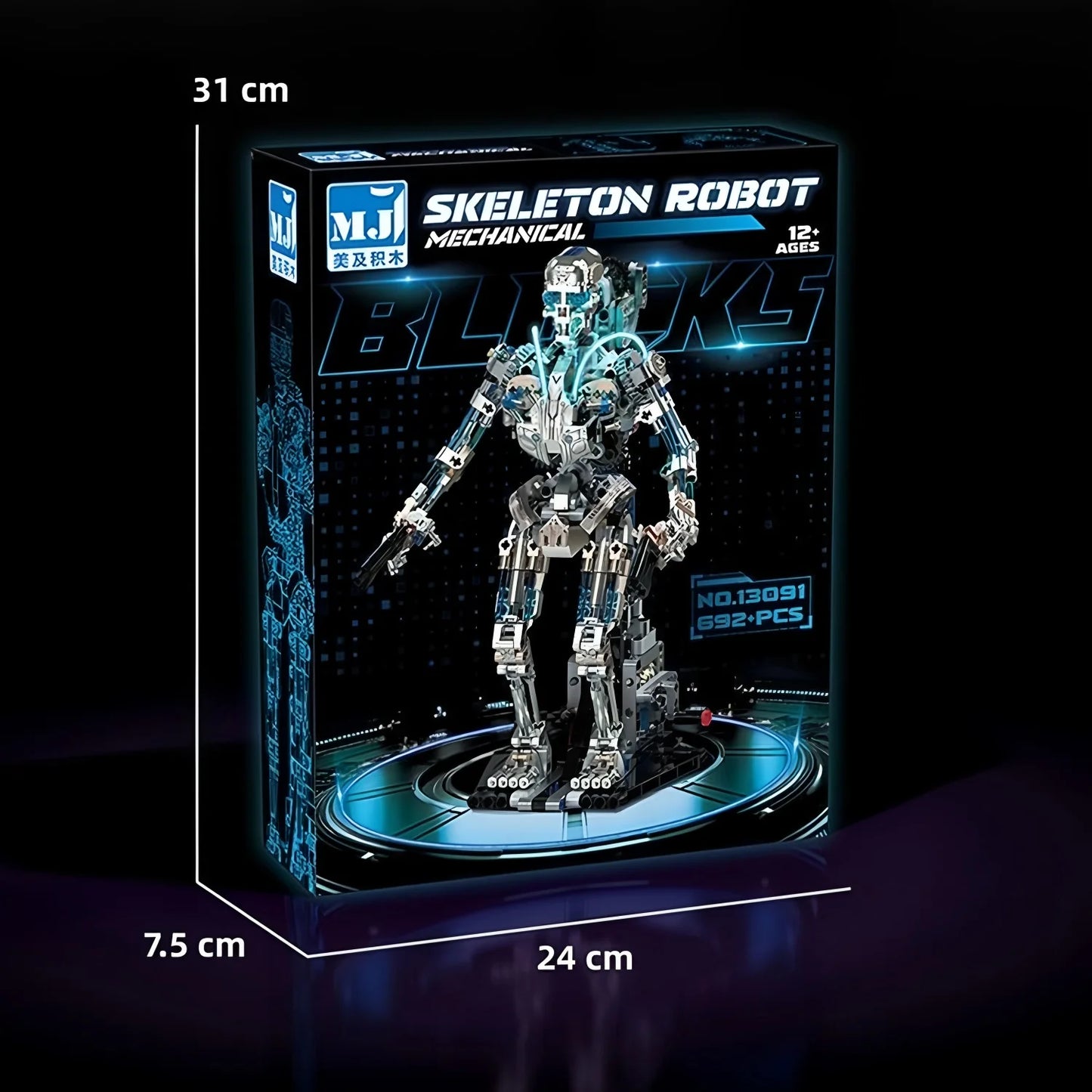 Skeleton Robot Building Block Model, Mechanical Assembly Building Blocks, Children's Building Block Toys, Children's DIY Gifts