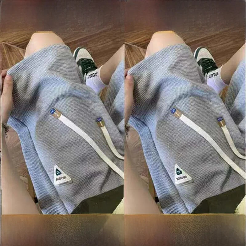 Casual Sporty Five-Quarter Length Shorts Loose Fit High Street Versatile Four-Quarter Length Summer City Walk Straight Leg