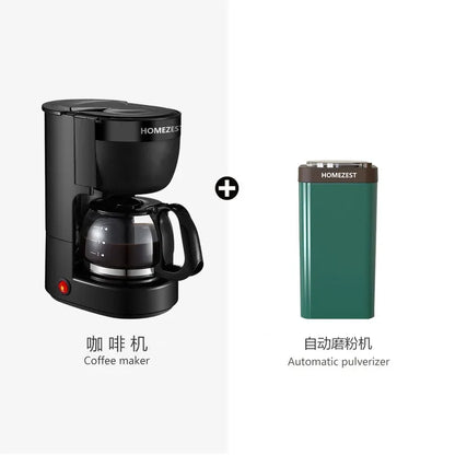 220V HOMEZEST German Coffee Maker Automatic Drip Coffee Machine Mini American Brewer for Home Tea WAQ