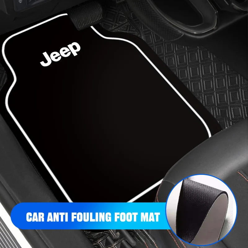 New Car Floor Mat Front & Rear Automotive Carpet Cover Floor Mats For Jeep Renegade Wrangler Grand Compass Gladiator Cherokee JL