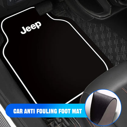 New Car Floor Mat Front & Rear Automotive Carpet Cover Floor Mats For Jeep Renegade Wrangler Grand Compass Gladiator Cherokee JL
