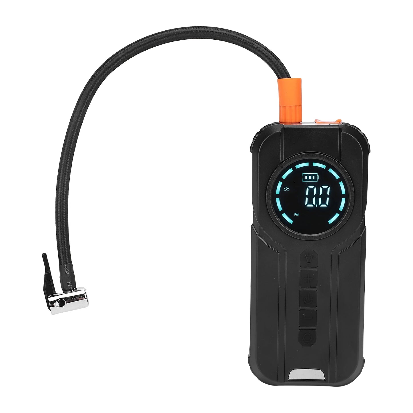 Car Jump Starter Portable Air Compressor 10000mAh with Pressure Display Emergency Lighting Cordless Tire Inflator for Car Bike