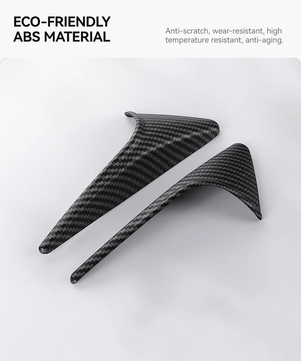 YZ Turn Signal Camera Trim Cover forTesla Model3Y 202-2026 Accessories Side Leaf Board Protector ABS Matte Carbon Fiber Pattern