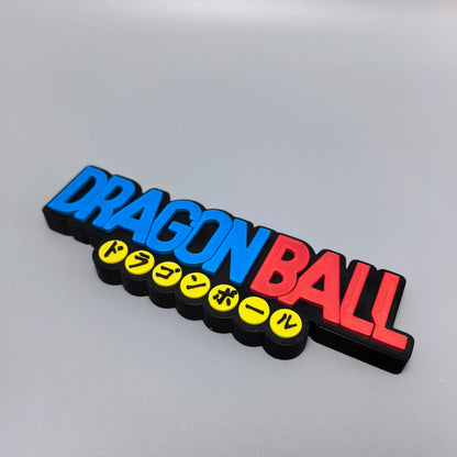 Dragon Ball Logo Standing Plaque 3d Printed Creative Anime Model Fridge Magnet Home Desk Decor For Anime Collectors