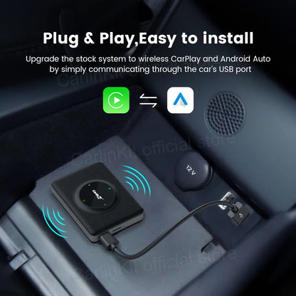 CarlinKit T2C For Tesla Upgrade CarPlay Wireless Android Auto Universal Model 3 Model Y X S 5Ghz WiFi CarPlay Ai Box SpotifyWaze