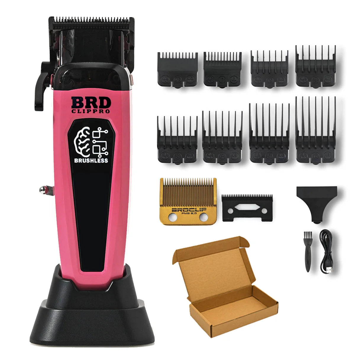 BRDCLIP 7500RPM Brushless Motor Professional Hair Clipper Barber Hair Cutting Machine Kit Salon Hair Trimmer for Men 106 078