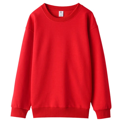 Simple Versatile Sweatshirt Custom Logo Thin Sweatshirt Embroidery Company Brand Solid Color Sweatshirt Printing Design