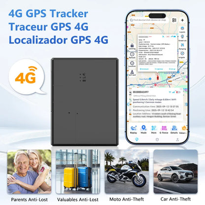 20000/10000mAh GPS Tracker Auto 4G Vehicle GPS Locator for Car Real-time GPS Tracking Device Anti-theft Alarm GPS Position APP