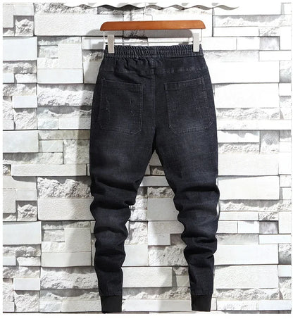 Wholesale 2022 Men's Slim Jeans Autumn Man's Feet Spiritual Social Guy Teenagers Cowboy Casual Toe Radish Black Pants Jeans