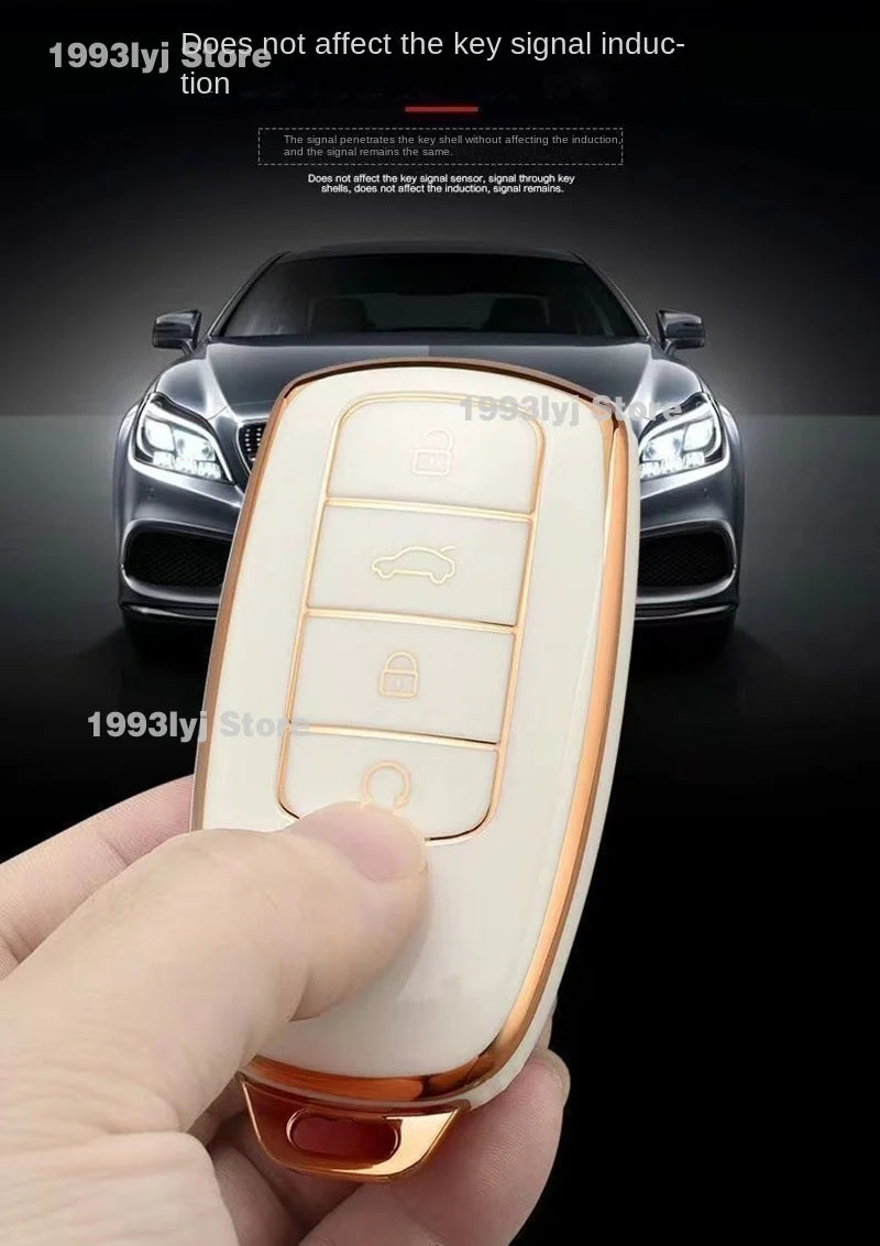 Car Key Holder Keychain For Chery Jaecoo 7 J7 Silicone TPU Case Key