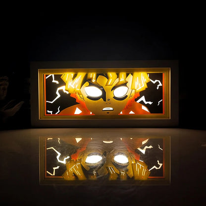 Anime Series Paper-Cut Light Room Bedroom Night Light Remote Control Colorful Light Box Atmosphere Light