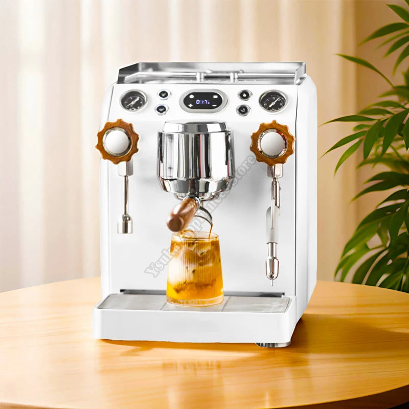 Coffee Maker Household Professional Semi Automatic Italian Coffee Household Small Commercial Milk Tea Shop Machine