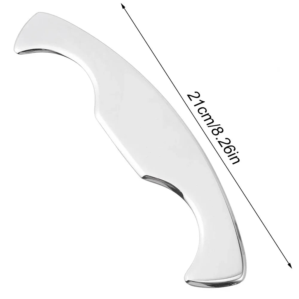 Stainless Steel Gua Sha Stick Deep Tissue Relax Cellulite Massager for Body Slimming Scraping Board Muscle Massage Relaxation
